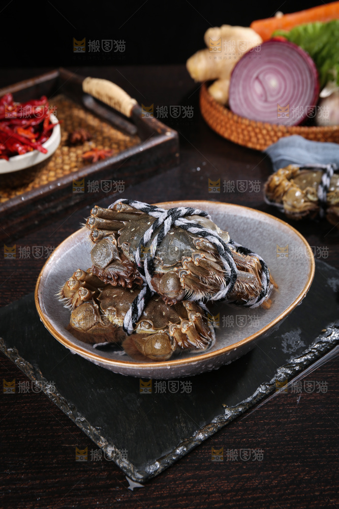 深底上的阳澄湖大闸蟹