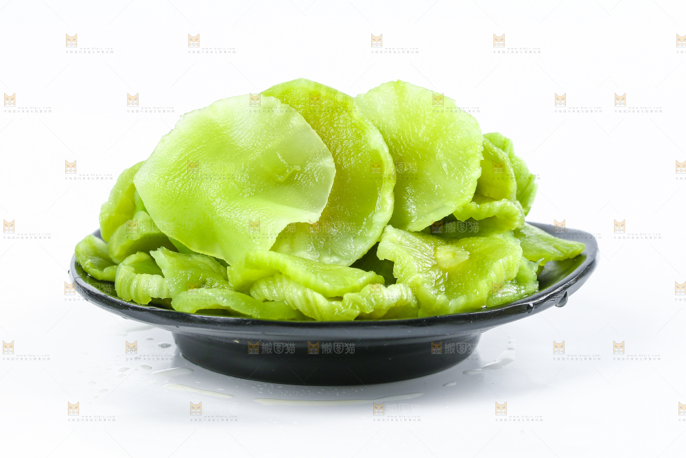 白底上的莴笋干
