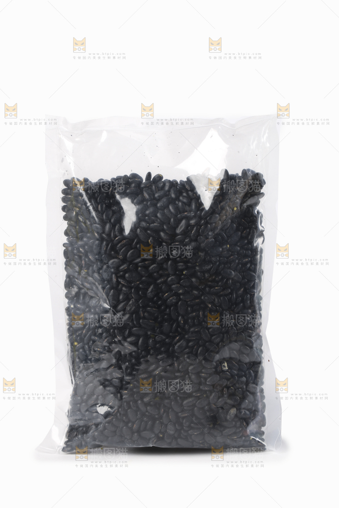 白底上的黑豆
