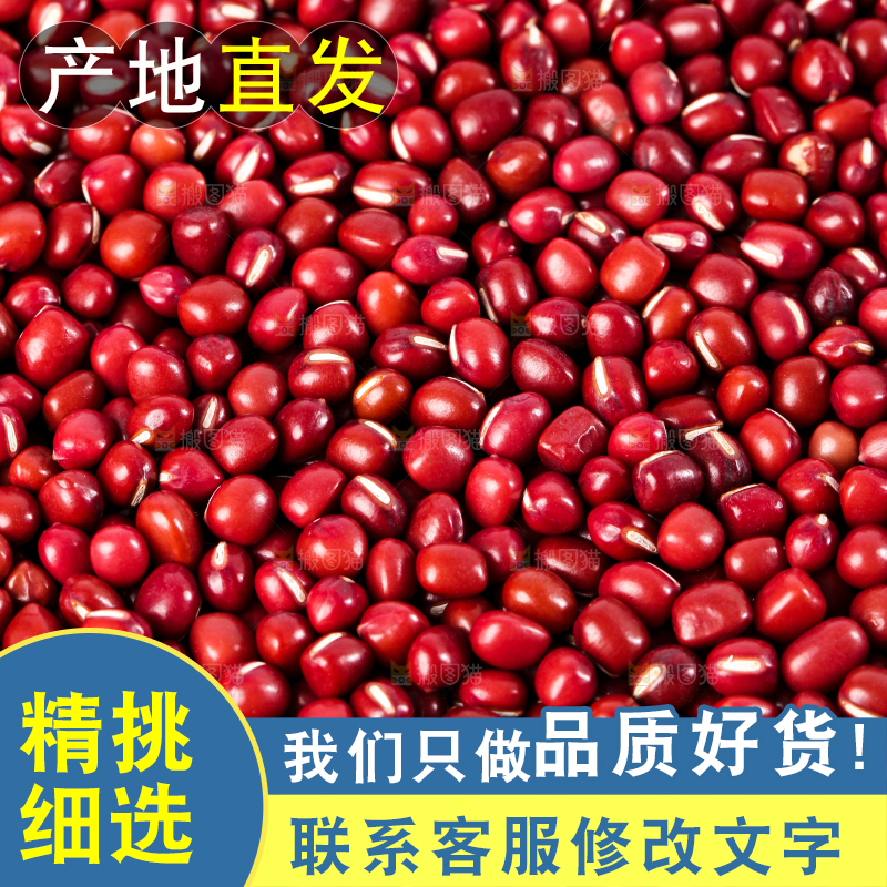白底上的红豆