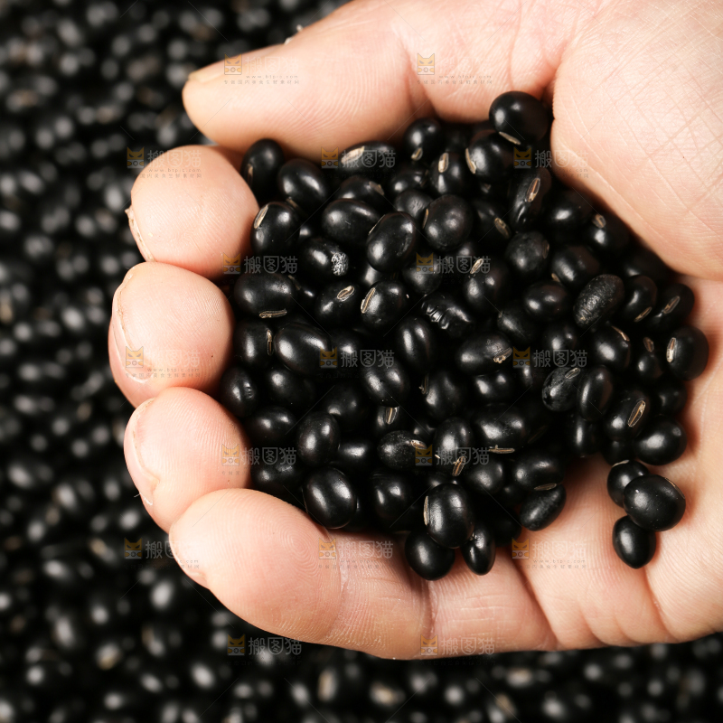 木底上的黑豆