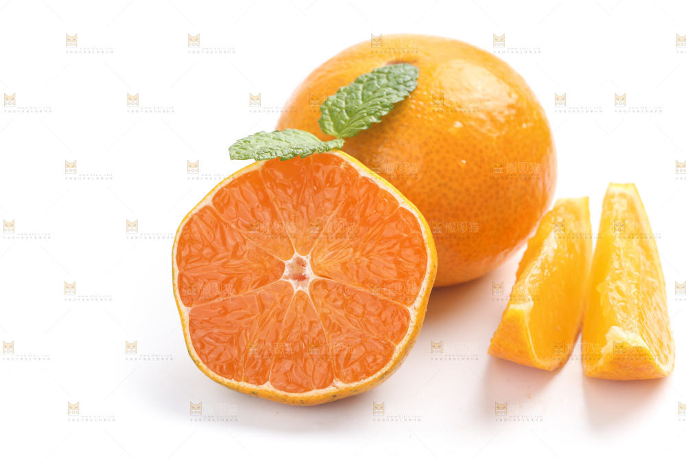 白底上的爱媛果冻橙