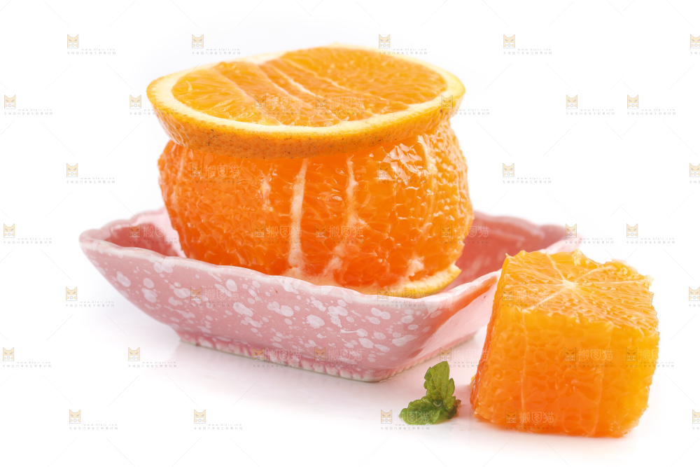 白底上的爱媛果冻橙