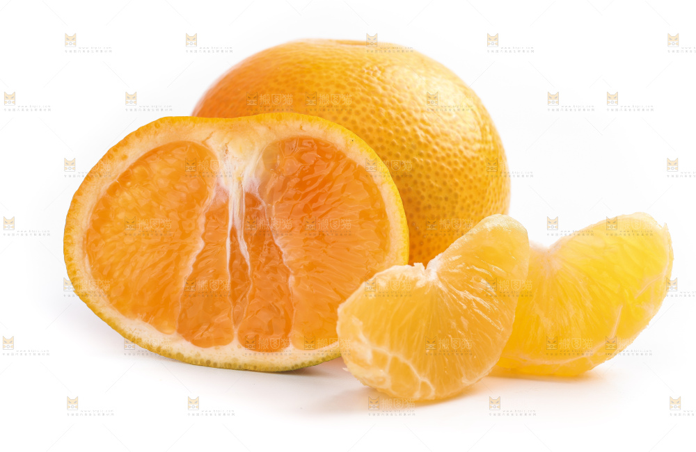 白底上的爱媛果冻橙