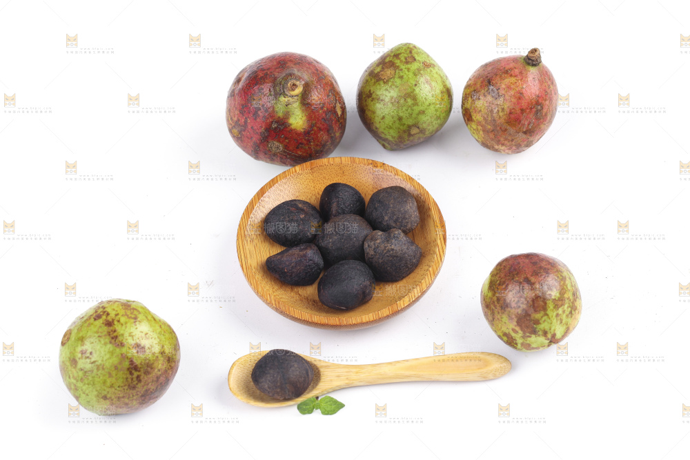 白底上的茶籽