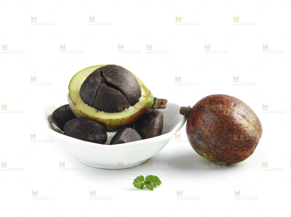 白底上的茶籽