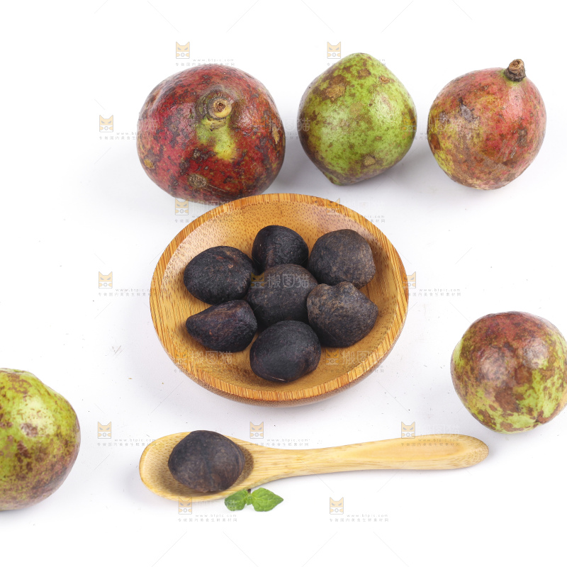 白底上的茶籽
