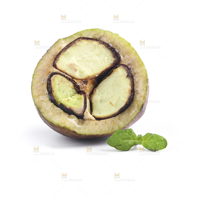 白底上的茶籽