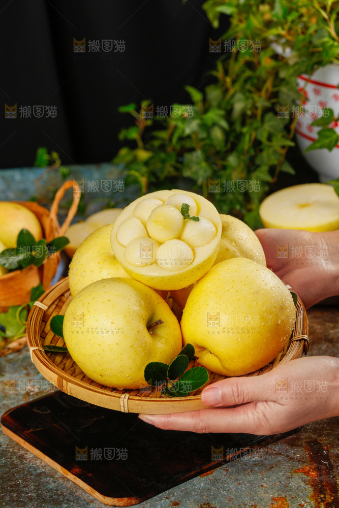 深底上的王林苹果