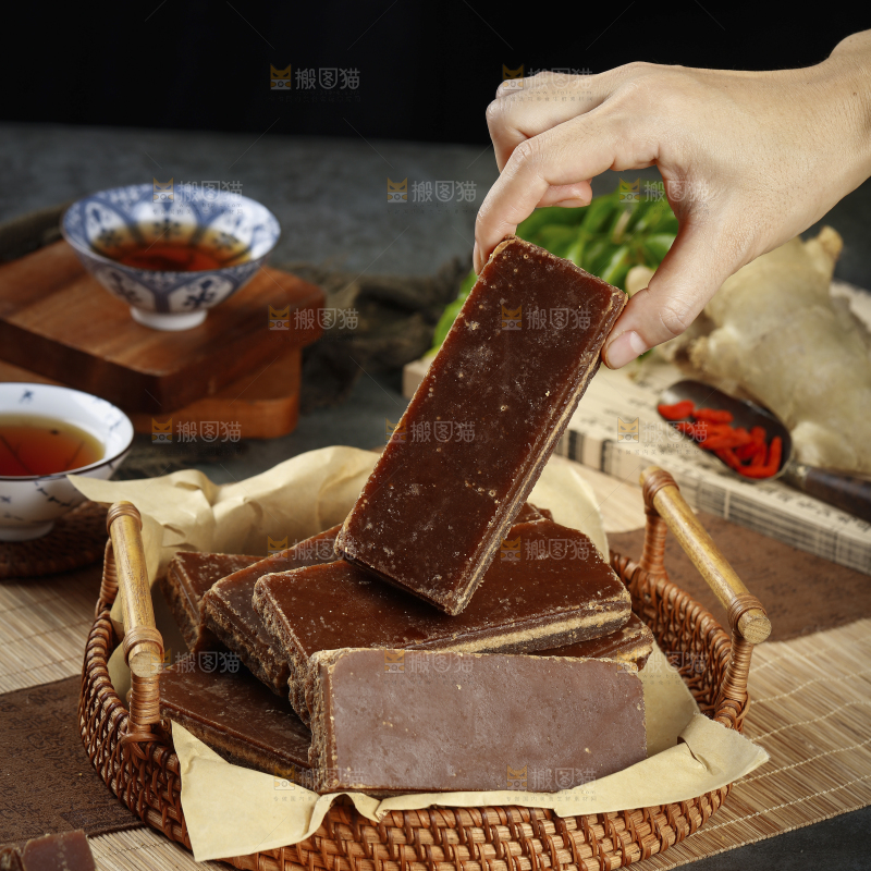 深底上的大块红糖