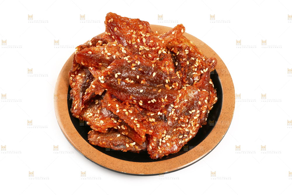 白底上的蜜汁红娘鱼