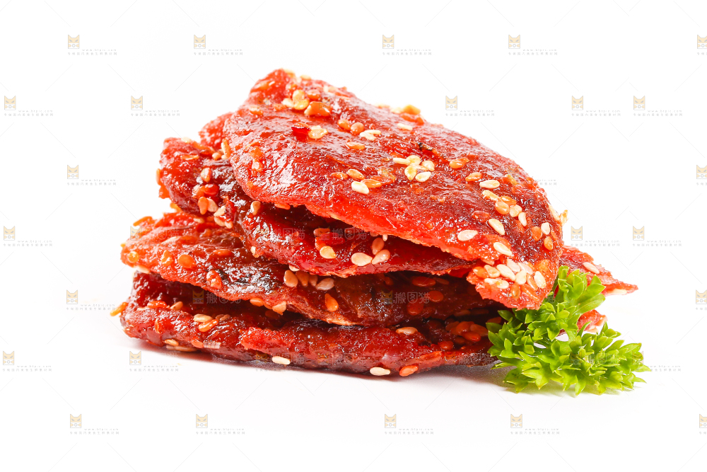 白底上的蜜汁红娘鱼