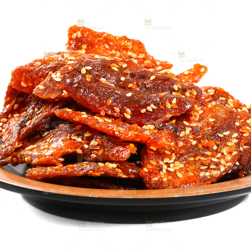 白底上的蜜汁红娘鱼