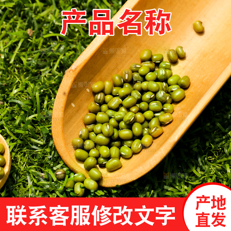 草地上的绿豆