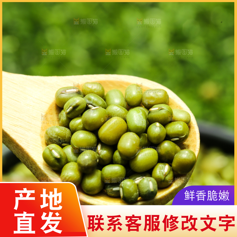 草地上的绿豆
