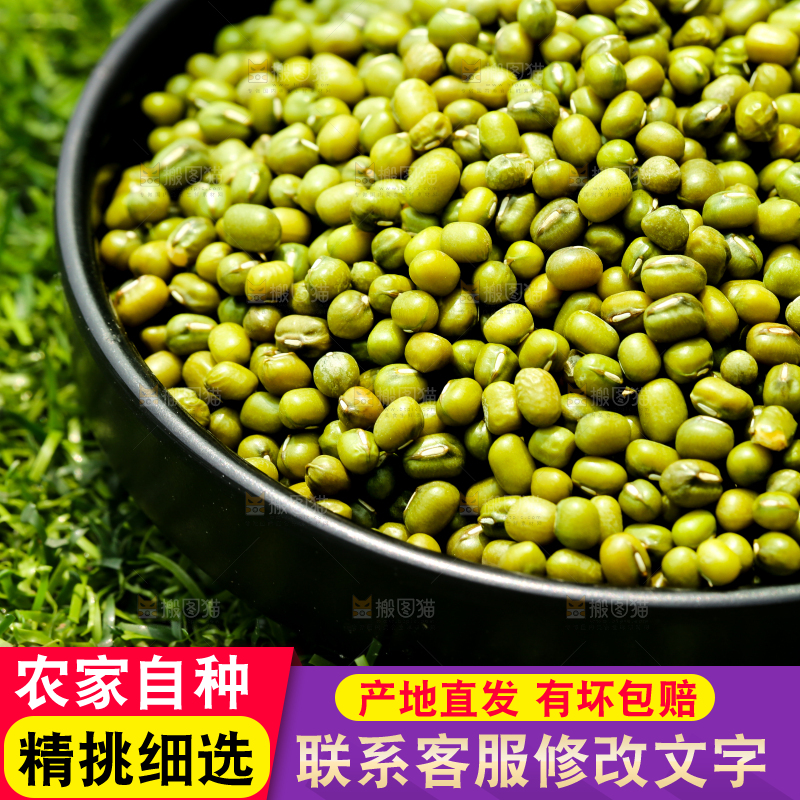 草地上的绿豆
