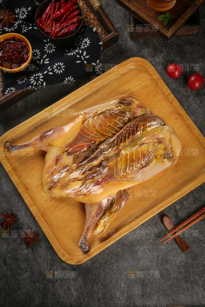 深底上的风干鸭