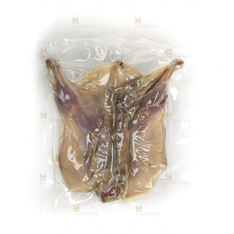白底上的风干鸭
