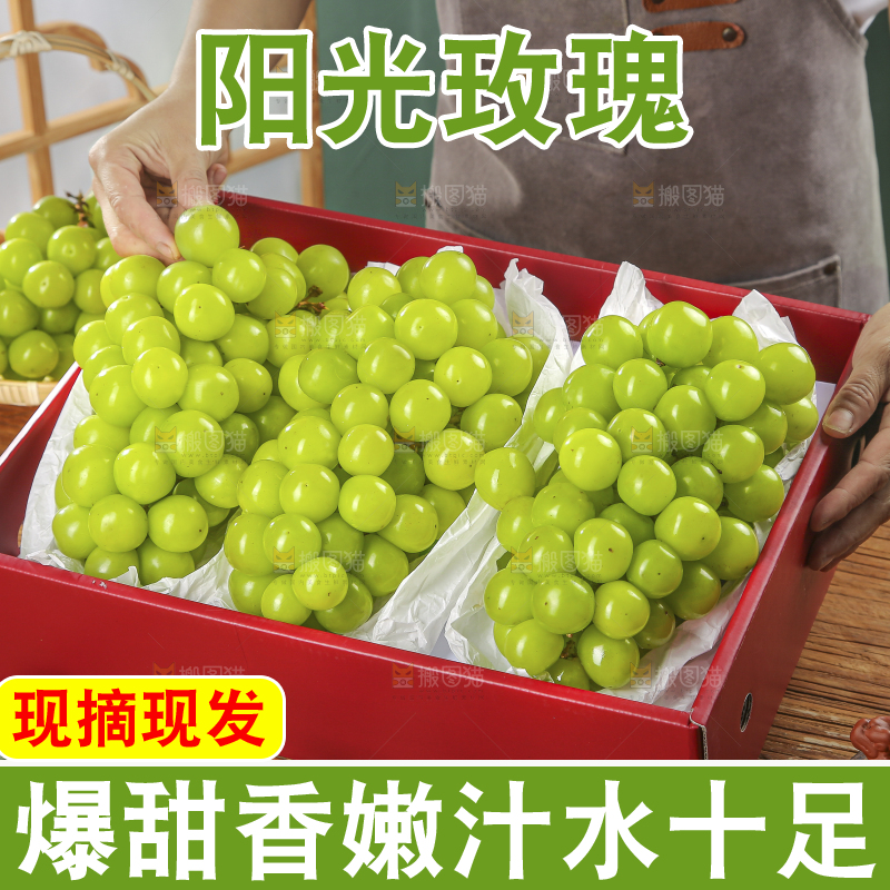 礼盒里的阳光玫瑰