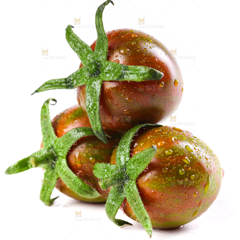 白底上的迷彩小番茄