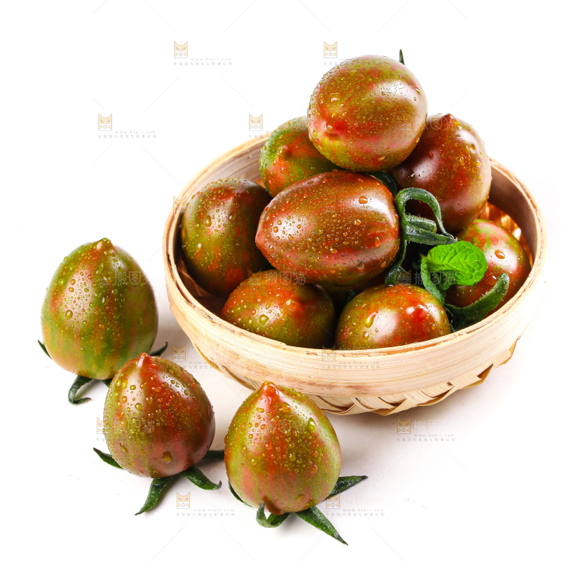 白底上的迷彩小番茄