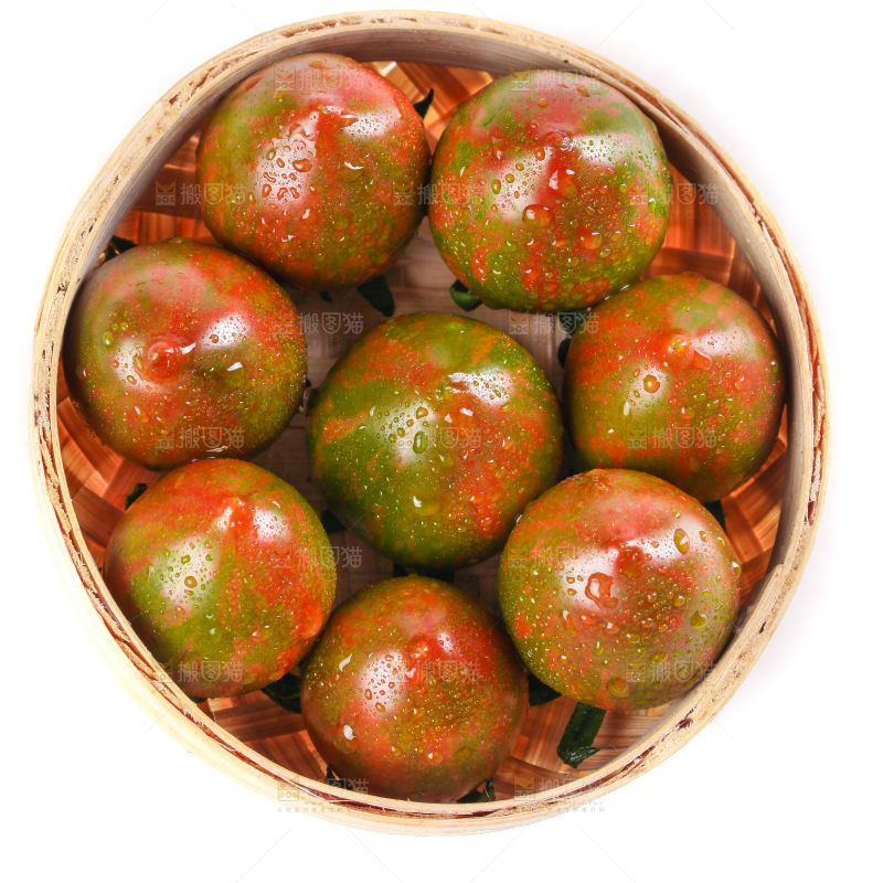 白底上的迷彩小番茄