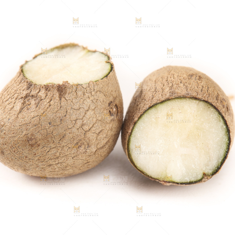 白底上的山药豆