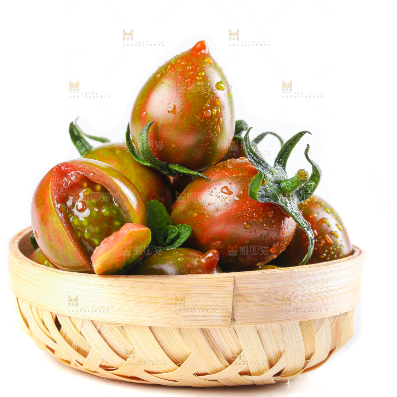 白底上的迷彩小番茄