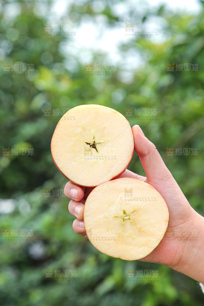 手里拿着一盒丑苹果