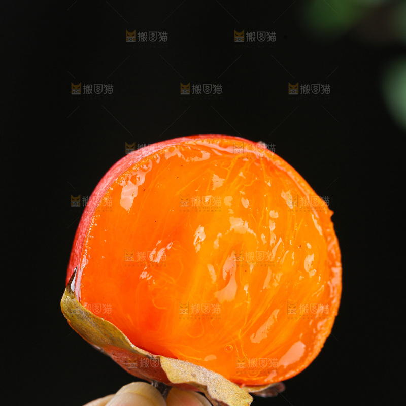 深底上的珍珠蜜柿