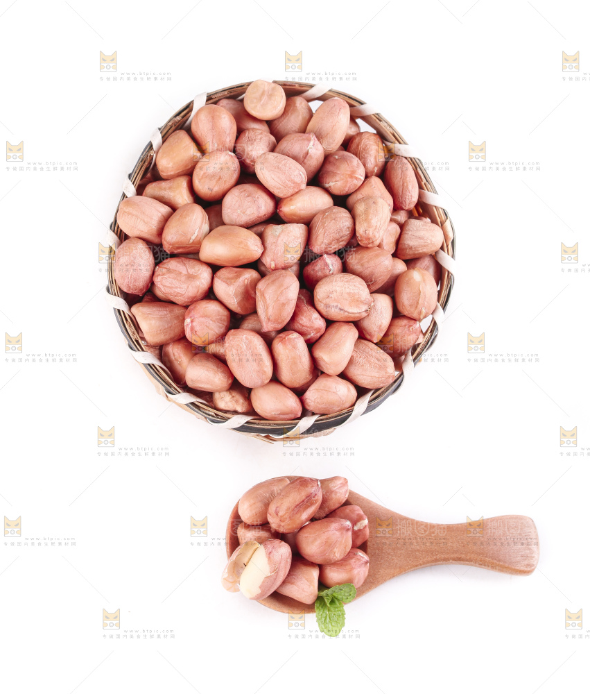 白底上的花生米