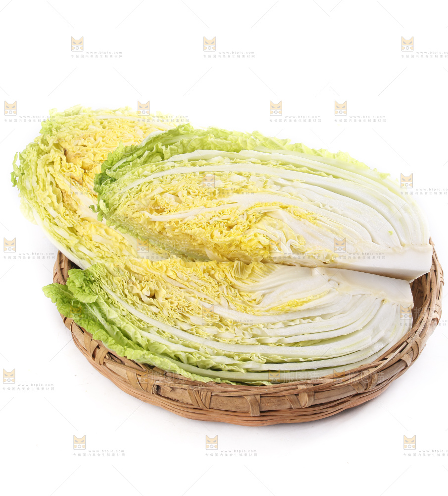 白底上的大白菜