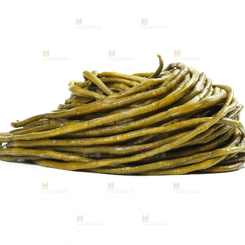 白底上的酸豆角