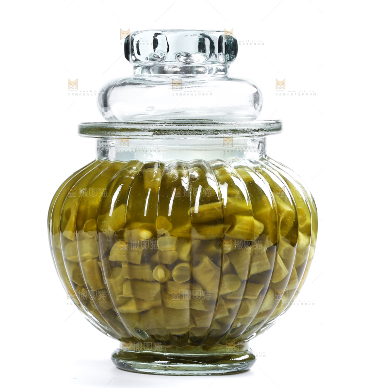 白底上的酸豆角