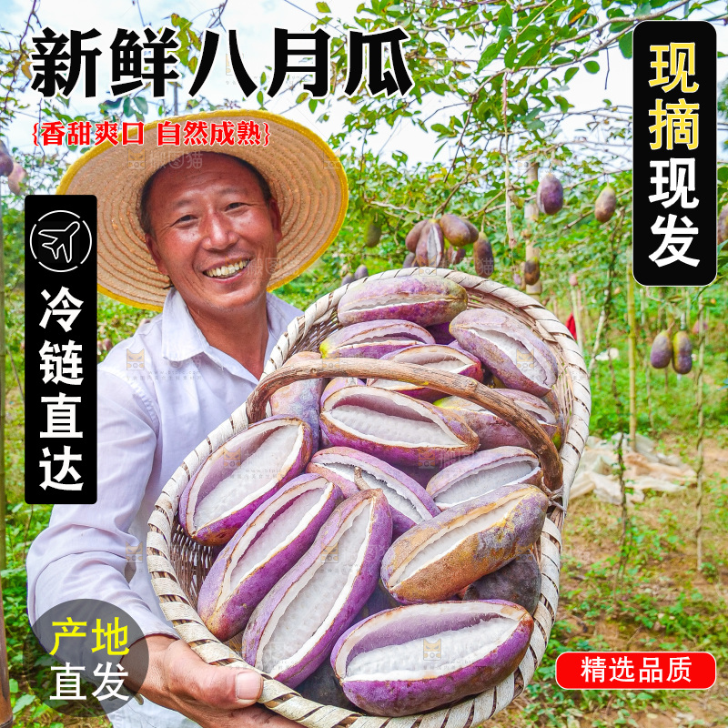 手里拿着现摘八月炸