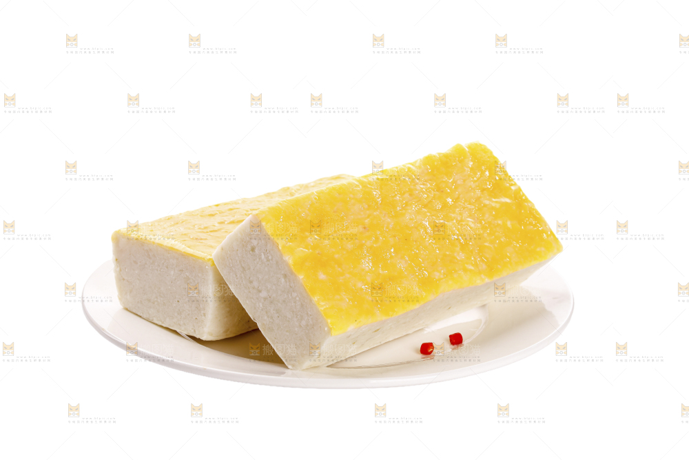白底上的鱼糕