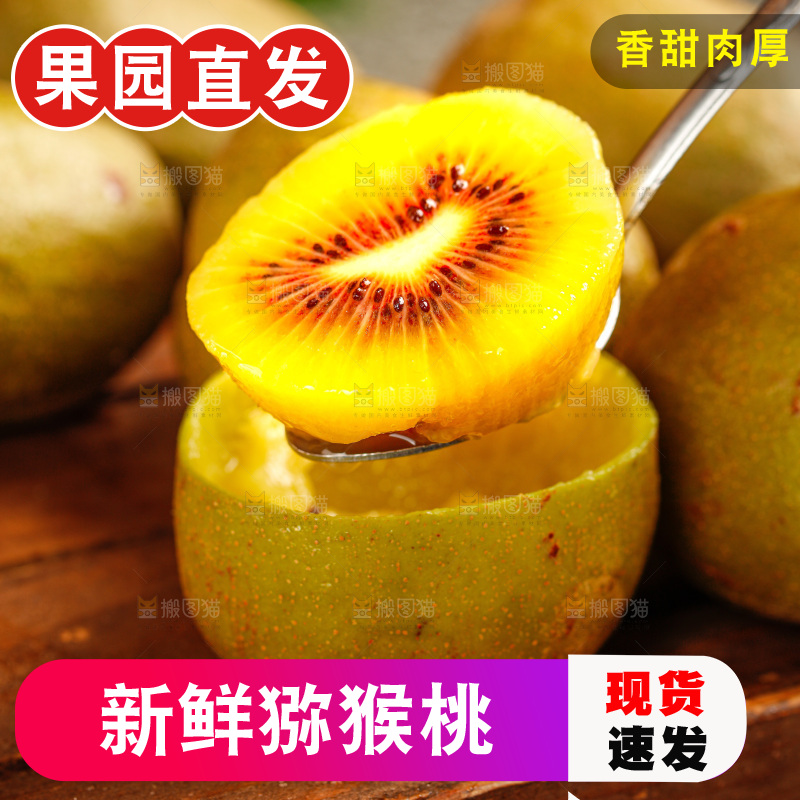 深底上的红心猕猴桃