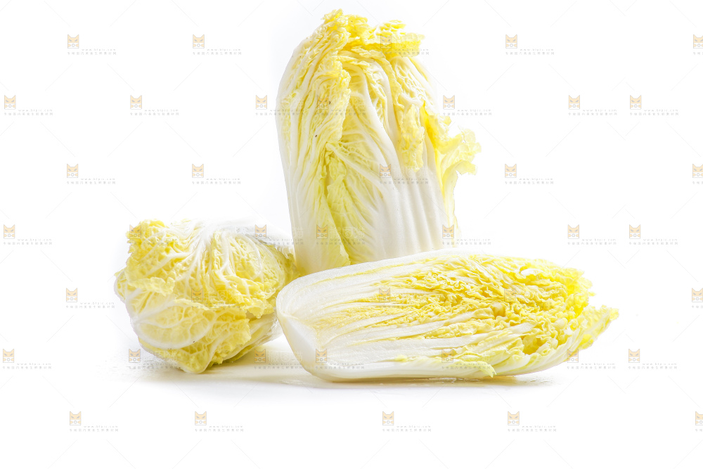 白底上的娃娃菜