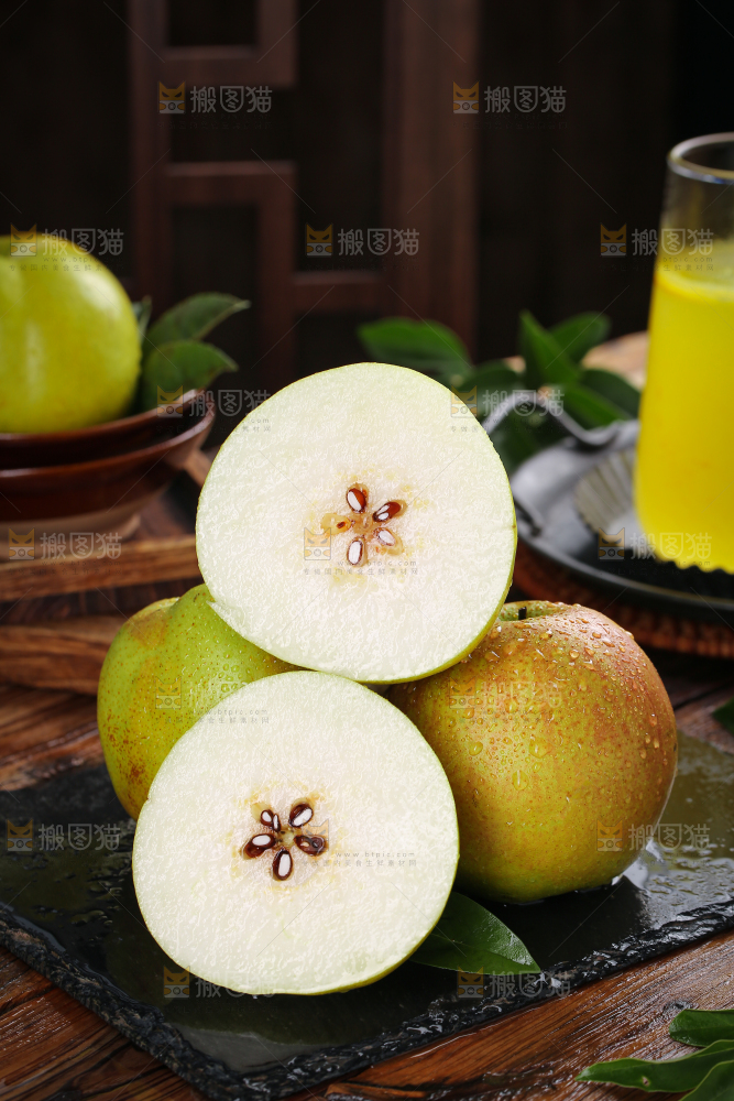 深底上的玉露香梨