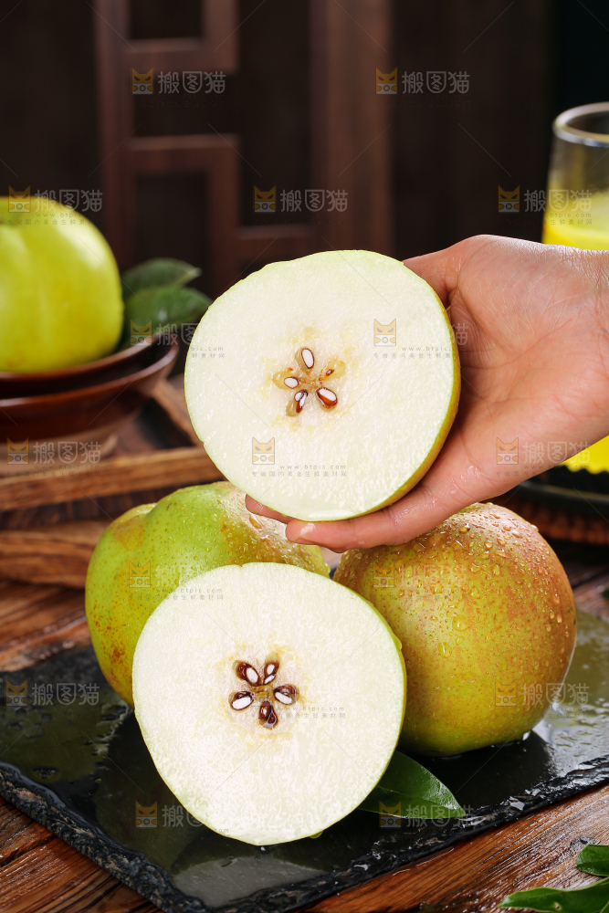 深底上的玉露香梨