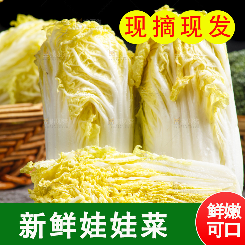 深底上的娃娃菜
