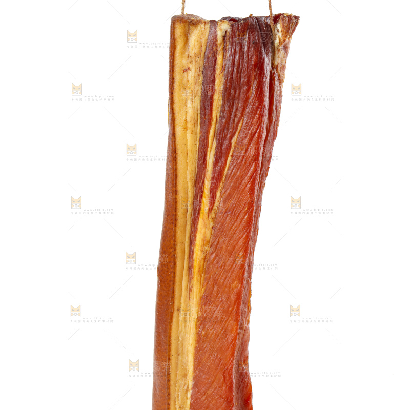 白底上的腊肉