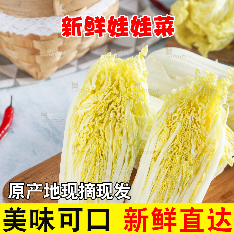 浅底上的娃娃菜