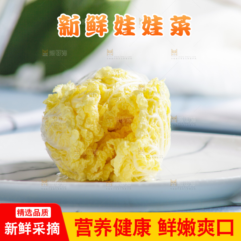浅底上的娃娃菜