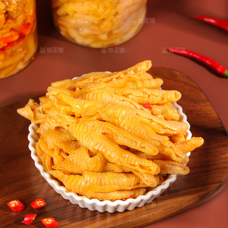 深底上的无骨鸡爪