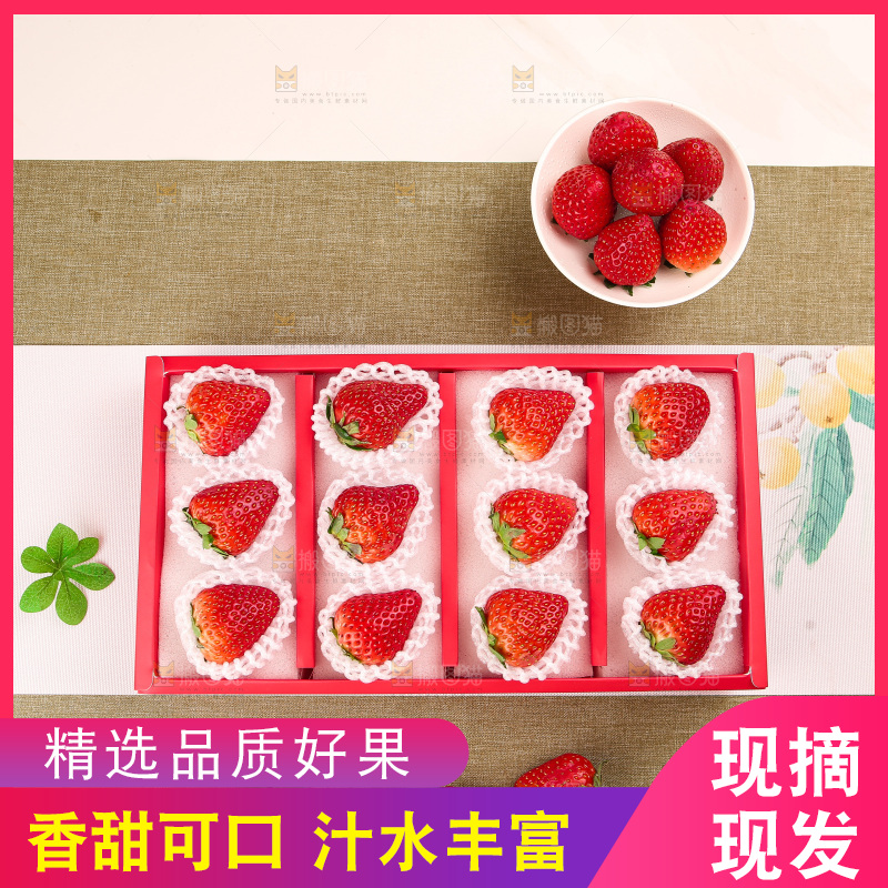 礼盒装新鲜丹东草莓