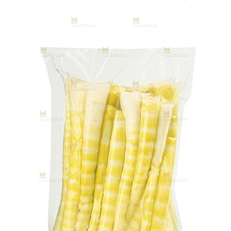 白底上的笋尖