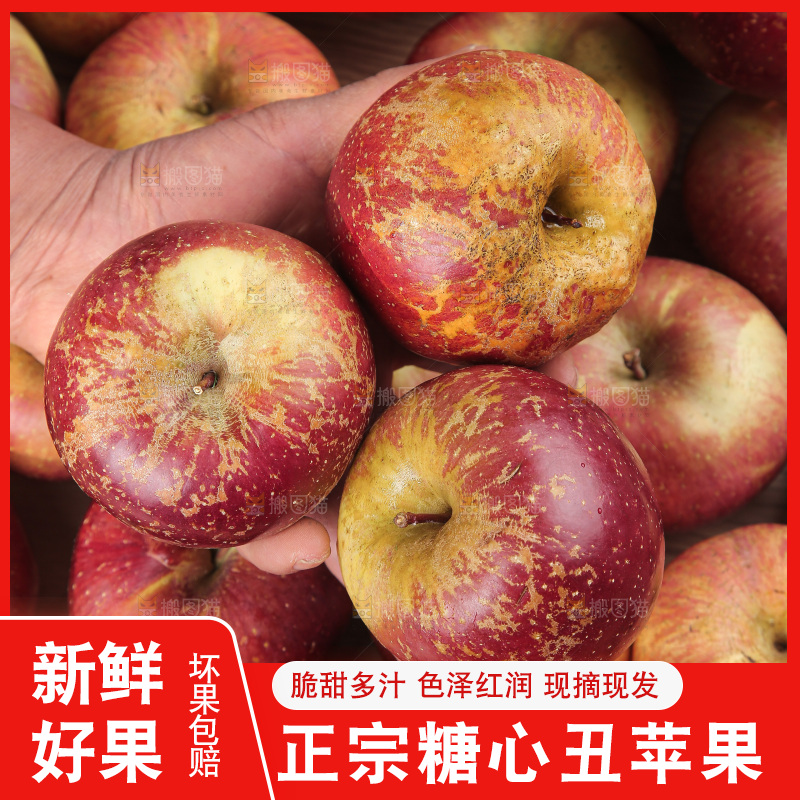 深底上手里拿着丑苹果