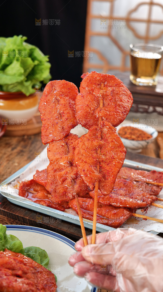烤好的里脊肉