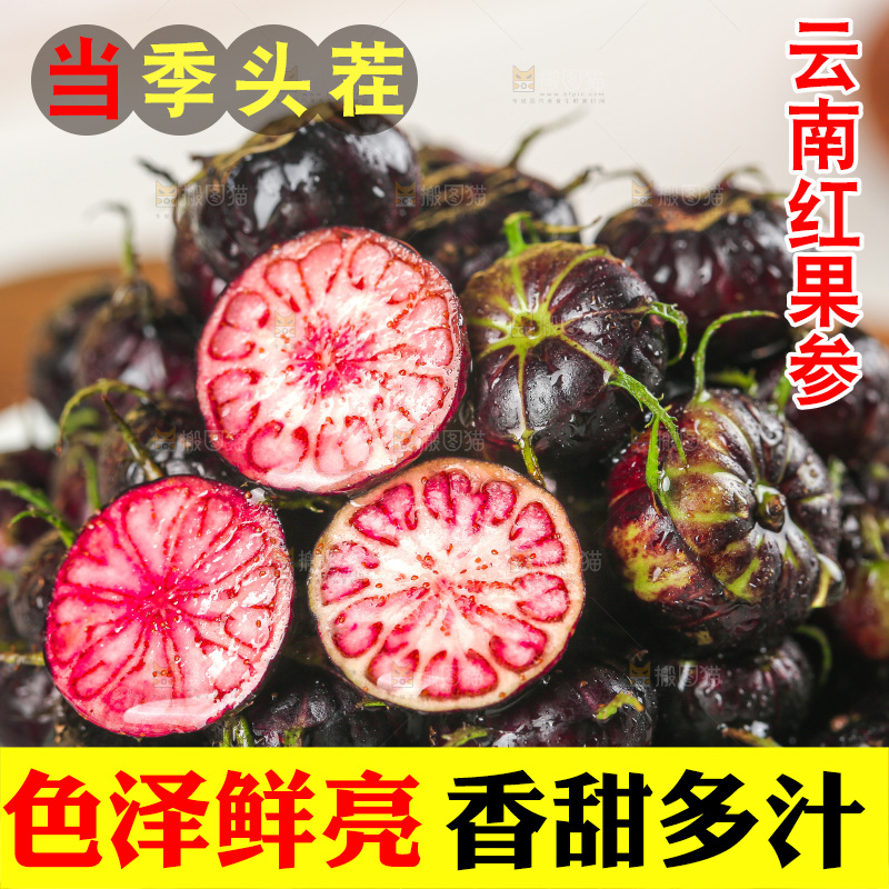 浅底上的红果参